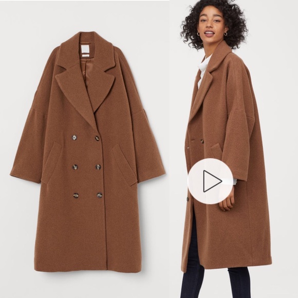 SOLD!!! H&M Double Breasted Long Coat XS - Premium - Picture 2 of 8